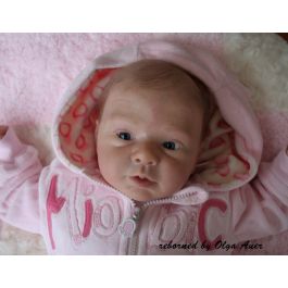 Lola - bébé reborn hyperréaliste en silicone, poupée réaliste faite