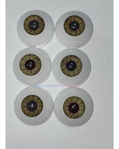 Kit C/ 3  Olhos Golden Hazel P.D. 20mm PD ( ver descri&ccedil;ao e fotos) PROMO&Ccedil;&Atilde;O 100 JU&Iacute;ZO
