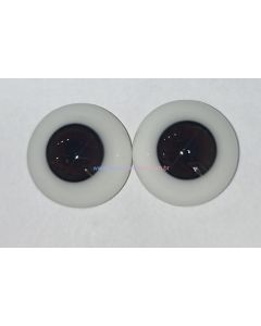 Olhos de Vidro Preto - Castanho Muito Escuro 22mm  ULTIMO