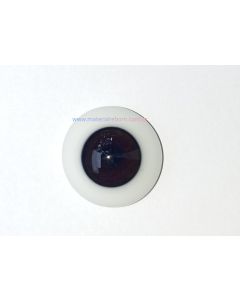 Olhos de vidro preto -castanho muito escuro - 22mm 